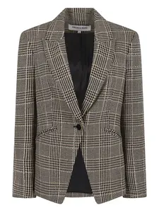 Клетчатый блейзер Veronica Beard, бежевый