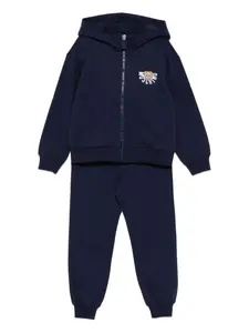 Спортивный костюм с принтом тедди Moschino Kids, синий