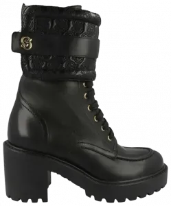 Женские кожаные армейские ботинки Ferragamo Shiraz, черные