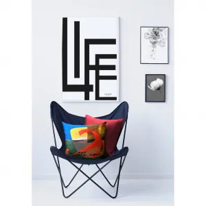 Декоративная подушка Tiamo с чехлом и наполнителем, 1 штука Apelt, Rot/bunt/blau + bedruckt