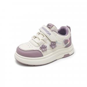 Детские кроссовки для скейтбординга Lightweight Cushioning Slip Resistant Anti Kick Low top WARRIOR, бежевый/taro фиолетовый
