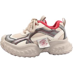 Детская повседневная обувь для детей Babaya, бежевый/красный