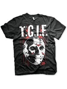 Футболка TGIF Big Tall T-Shirt черного цвета Friday The 13th