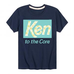 Футболка Barbie Ken в пастельную клетку для мальчиков 8–20 лет Licensed Character, темно-синий