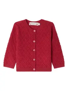 Кардиган с узором Bonpoint, красный
