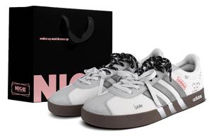 Adidas VL COURT 2.0 износостойкие и легкие низкие немецкие армейские кроссовки unisex белый серый