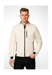 Кожаная куртка durano - спортивный блузон с воротником-стойкой Ricano, белый