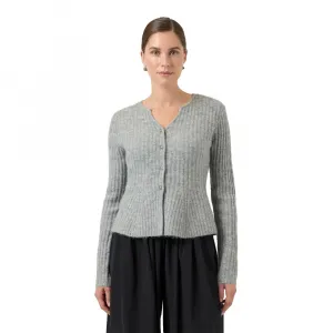 Вязаный кардиган Yas Dolly, серый