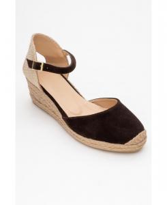 Эспадрильи на платформе из кожи Aldea (женские) Forever & Always Shoes, Cognac brown suede leather