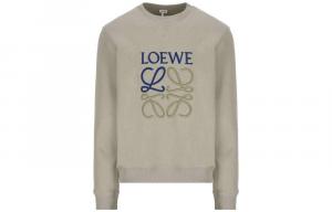 LOEWE Свитшот мужской серо-зеленый