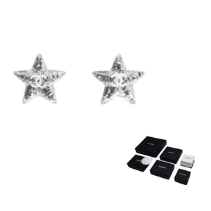 Серьги-гвоздики для женщин в сером цвете CHANEL, серый