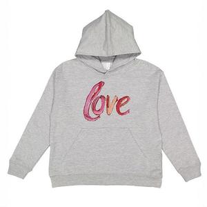 Худи Love cursive paint с молодежным принтом The Juniper Shop, Heather Grey