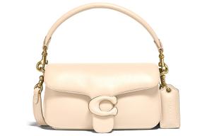 Сумка через плечо Tabby из кожи, маленькая, макарун абрикос COACH