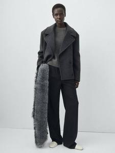 Пальто System Wool Rich Mango, Grey