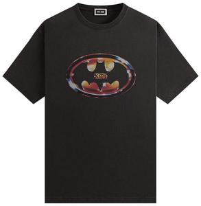 Футболка Kith x Batman Logo Vintage Tee 'Black', черный
