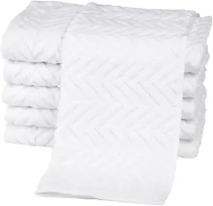 Гостевые полотенца ROSS "Sensual 9001", (6 шт.), 100% хлопок 30х50 см (6 шт.), белый