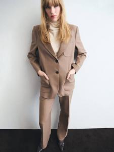 Натали пиджак с накладными карманами Mango, Medium Brown