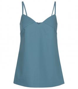 Майка из хлопка и габардина Austria Max Mara, Turchese Scuro