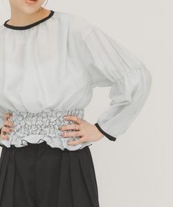 Блузка с присборенной юбкой в стиле «Попкорн» Kbf, цвет Blue