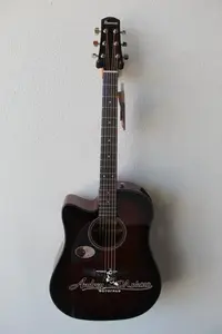 Совершенно новая леворукая акустико-электрическая гитара Ibanez AAD51LCE - темный винтажный сунбурст