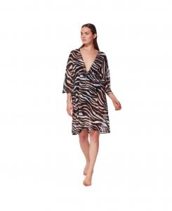 Женское пляжное платье-накидка Nambiti с V-образным вырезом Gottex, Safari