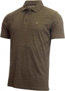 Мужская легкая влагоотводящая рубашка-поло для гольфа Calvin Klein Newport, Olive Green Marl