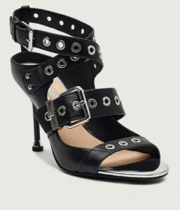 Кожаные сандалии на шпильке TRACY 04 Liu Jo, черный
