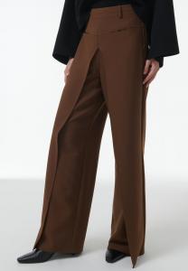 Брюки Leem PANEL DETAIL WIDE-LEG, Brown