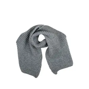 COLLEZIONE ALESSANDRO шерстяной шарф "Strick-It", вязаный шарф, производство Италия, серый