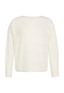 Тонкий вязаный свитер с рукавами «летучая мышь» S.Oliver Black Label, белый