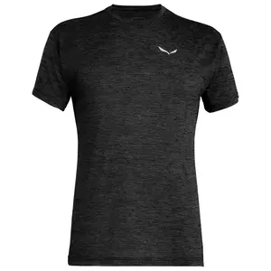 Футболка Salewa Puez Melange Dry S/S Tee, цвет Black Out Melange II