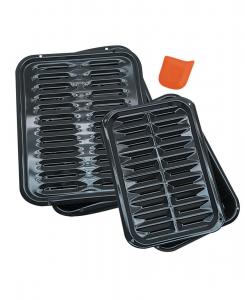 Набор из 2 противней для запекания с 1 скребком Range Kleen, Black