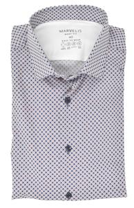 Рубашка MARVELIS Body Fit Easy To Wear, синий