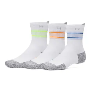 Унисекс носки AD Run Cushion 3 пары экипаж Under Armour, белый