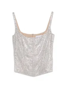 Декорированный топ Giuseppe Di Morabito, серебряный