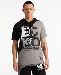 Мужская толстовка Hodad с коротким рукавом Ecko Unltd, Black/Gray Marled