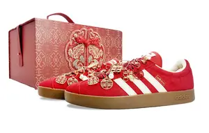 Adidas Vl Court Classic устойчивые к истиранию низкие скейтерские кроссовки unisex красный