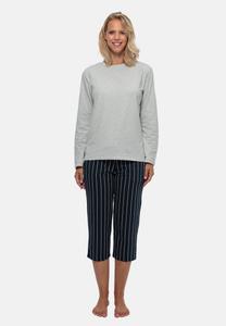 Пижамный комплект Schiesser SET, Blau Gestreift Grau/Grey