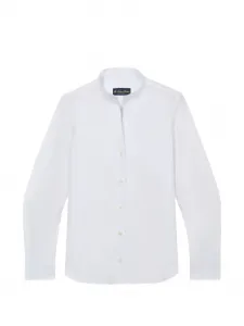 Рубашка из поплина со стойкой Brooks Brothers, белый