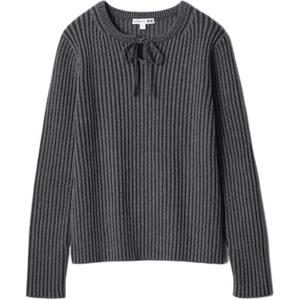 JWANDERSON Co brand вязаный свитер женский UNIQLO, темно-серый