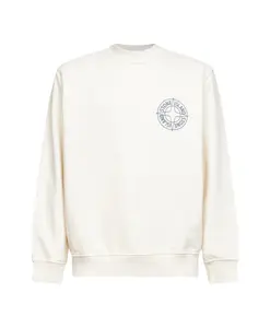 Свитшот с круглым вырезом Stone Island, белый