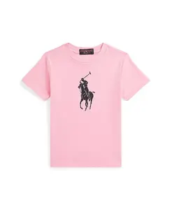 Футболка для малышей и мальчиков Pink Pony из хлопкового джерси Polo Ralph Lauren, розовый
