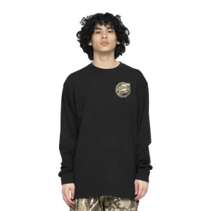 Футболка с длинным рукавом Santa Cruz Holo flamed dot, черный