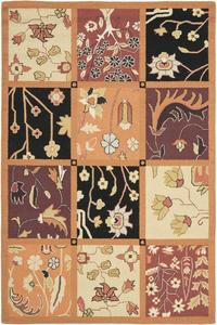 Ковер SAFAVIEH, 120 x 181 см, Chelsea Collection, Rust, ручной работы в стиле French Country из шерсти, идеально подходит для помещений с высокой проходимостью: прихожая, гостиная, спальня (HK238B)