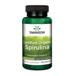 Препарат для очищения организма Swanson Spirulina, 180 шт