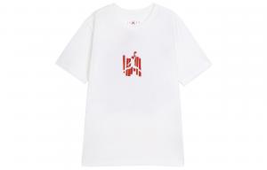 Футболка мужская белая/красная Jordan