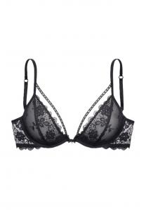 Бюстгальтер на косточках Julia кружевной Lascana, черный