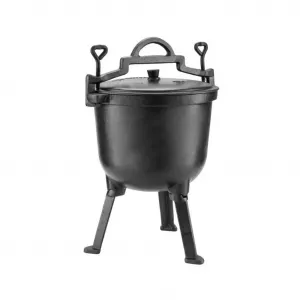 Чугунная кастрюля Kinghoff KH-2242 7 л, черная эмаль KINGhoff