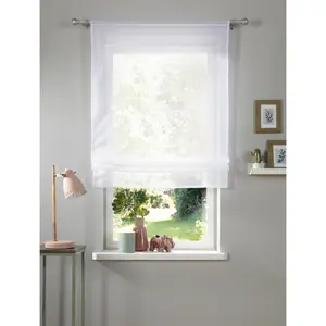 Мой дом ленточная рулонная штора «Xana», со штангой, ленточная рулонная штора, сборка на завязках My Home, цвет offwhite