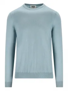 Кашемировый свитер с круглым вырезом ALPHA STUDIO, синий